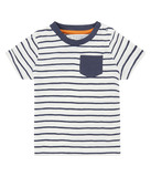 ODO Baby-T-Shirt von Sense Organics, marine/weiß gestreift, Gr. 86 (12-18 Mon)