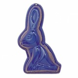 Relief-Sandform Hase aus Metall, blau, von Glückskäfer
