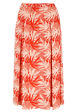 Chiara Skirt, Rock, Palm Leaves, orange gemustert, von Lily Balou, Gr. 40