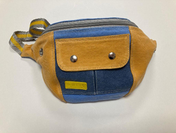 Cross-Bag, Hip-Bag, Hüfttasche aus Baumwoll-Canvas, von Dulis, blue