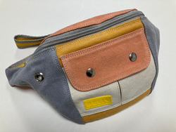 Cross-Bag, Hip-Bag, Hüfttasche aus Baumwoll-Canvas, von Dulis, coral