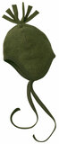 Baby-Mütze aus Schurwolle-Fleece, von Engel, schilf-melange, 74/80