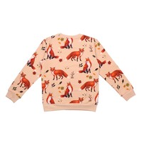 Sweatshirt, Red Foxes, beige, von Walkiddy, Gr. 104
