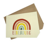 Einladungskarten-Set Regenbogen von Tell Me