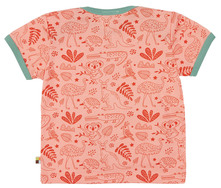 T-Shirt mit Allover-Druck Australien Wildlife, peach, Gr. 98/104