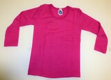 Kinder-Unterhemd 1/1 Arm aus Wolle-Seide von Cosilana, pink, 92