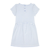 FINA, Kleid in lavendel-weiß gestreift mit Stickerei von Sense Organics, Gr. 92 (18-24 mon)