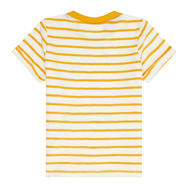 ODO Baby-T-Shirt von Sense Organics, curry-weiß gestreift, Gr. 62/68 (3-6 Mon)