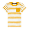 ODO Baby-T-Shirt von Sense Organics, curry-weiß gestreift, Gr. 62/68 (3-6 Mon)
