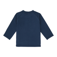 ETU Baby Sweater, von Sense Organics, Navy mit Ente, Gr. 74 (6-9 Monate)