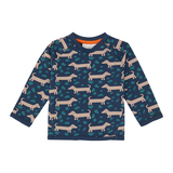 ETU Baby Sweater, von Sense Organics, AOP Sausage Dogs, Gr. 74 (6-9 Monate)