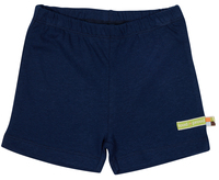 Shorts von Loud+Proud, Leinen-Jersey, ultramarin, Gr. 146/152