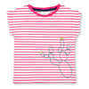 DORA Shirt, Pink-gestreift mit Kaktus, von Sense Organics, Gr. 104 (3-4 Jahre)