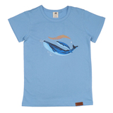 T-Shirt, Whaley‘s Song, blau, von Walkiddy, Gr. 104
