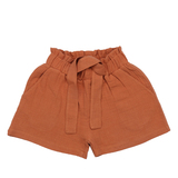 Paperbag Shorts, Walnut Brown, von Walkiddy, Gr. 92