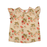 T-Shirt mit Flügelärmeln, Strawberry Garden, von Walkiddy, Gr. 104