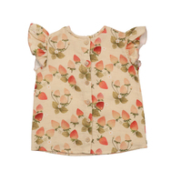 T-Shirt mit Flügelärmeln, Strawberry Garden, von Walkiddy, Gr. 104